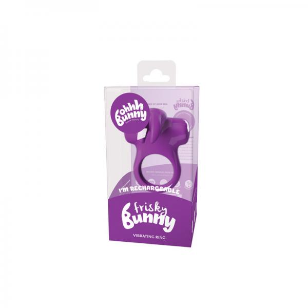 Frisky Bunny Vibrating Ring Purple - Men's Toys - www.Coyha.com