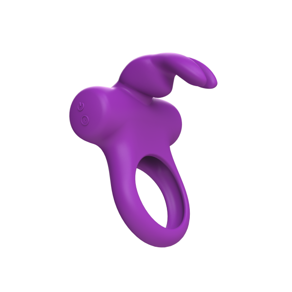 Frisky Bunny Vibrating Ring Purple - Men's Toys - www.Coyha.com