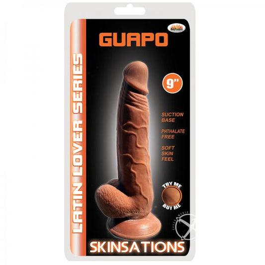 Latin Lover Guapo 9 Inches Dildo - Brown - Dildos - www.Coyha.com