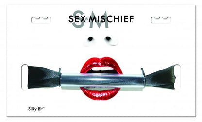 Sex & Mischief Silky Bit Gag Black - Bondage - www.Coyha.com