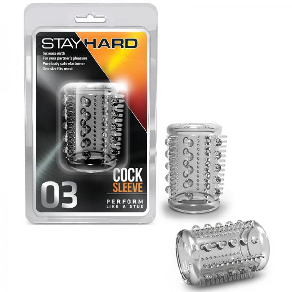 Stay Hard Cock Sleeve 03 Clear - Men's Toys - www.Coyha.com