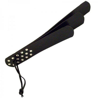 Rouge Leather Three Straps Paddle Black - Bondage - www.Coyha.com