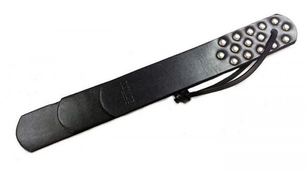 Rouge Leather Three Straps Paddle Black - Bondage - www.Coyha.com