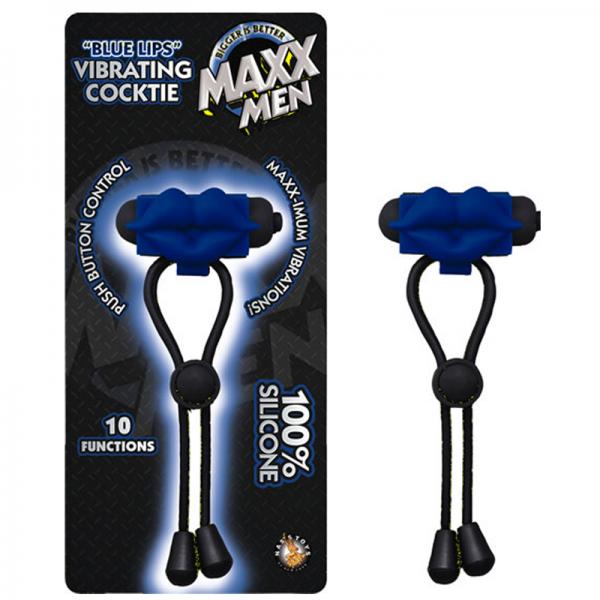 Maxx Men Blue Lips Vibrating Cocktie Blue - Men's Toys - www.Coyha.com