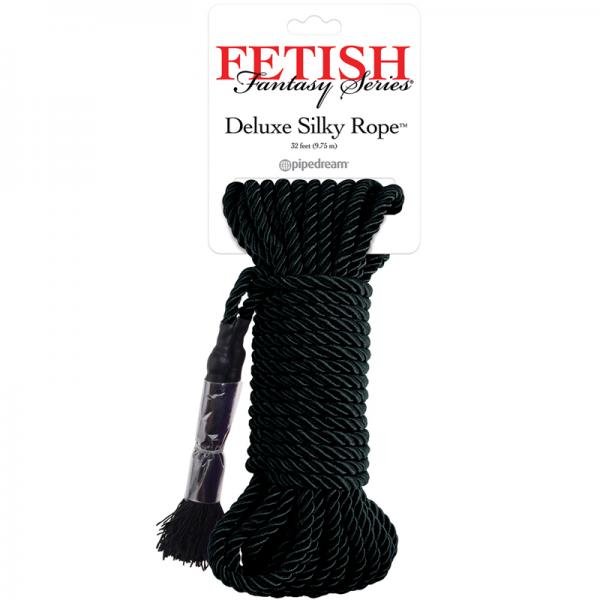 Fetish Fantasy Deluxe Silk Rope - Black - Bondage - www.Coyha.com