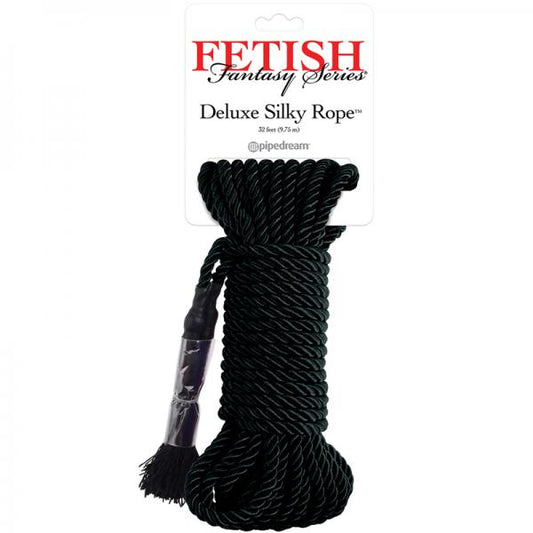 Fetish Fantasy Deluxe Silk Rope - Black - Bondage - www.Coyha.com