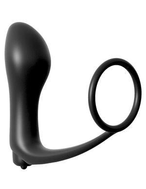 Anal Fantasy Ass Gasm Cockring Vibrating Butt Plug Black - Anal Toys - www.Coyha.com