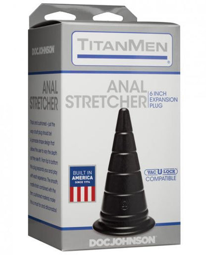 Titanmen Anal Stretcher 6 Inches Expansion Plug Black - Anal Toys - www.Coyha.com