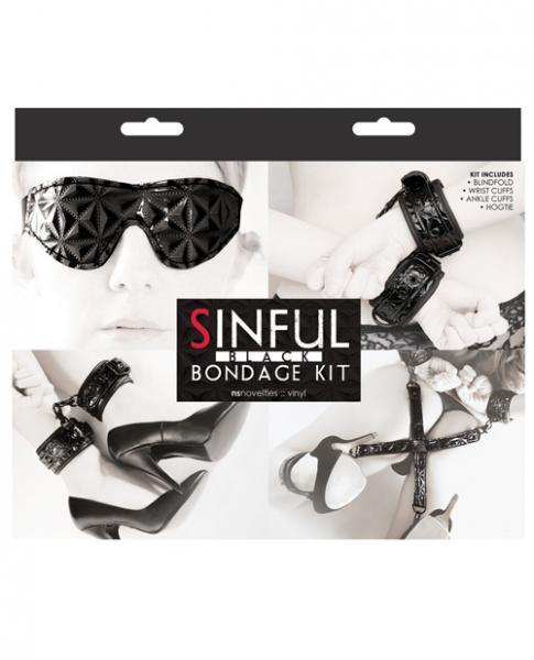 Sinful Bondage Kit Black - Bondage - www.Coyha.com