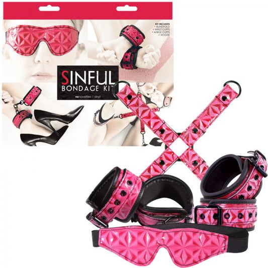 Sinful Bondage Kit Pink - Bondage - www.Coyha.com