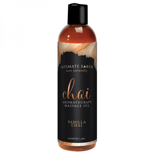 Intimate Earth Chai Massage Oil 4oz - Lubes & Lotions - www.Coyha.com