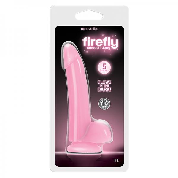 Firefly Smooth Glowing Dong 5 inches Pink - Dildos - www.Coyha.com