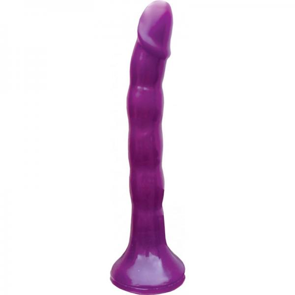 Skinny Me Strap On Dildo With Harness Purple Dildo 7 inches - Dildos - www.Coyha.com