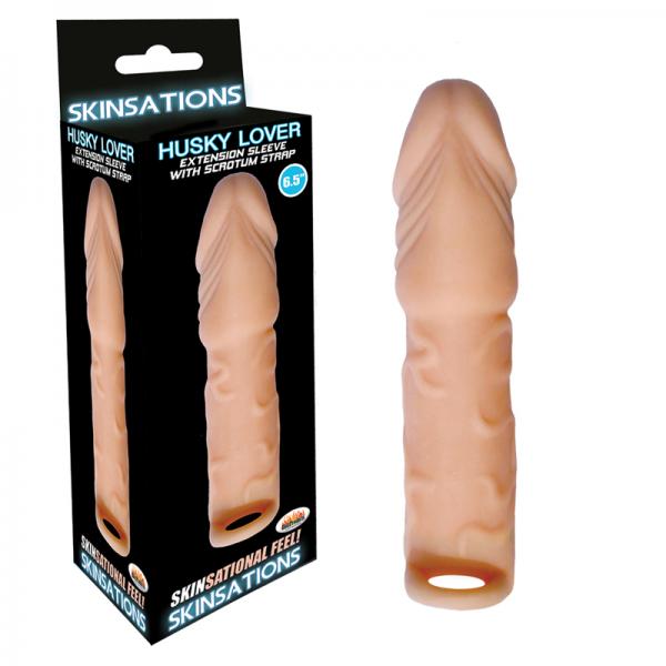 Skinsations Husky Lover Extension Sleeve Scrotum Strap 6.5 inches - Men's Toys - www.Coyha.com