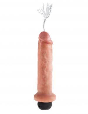 King Cock 7 inches Squirting Dildo Beige - Dildos - www.Coyha.com