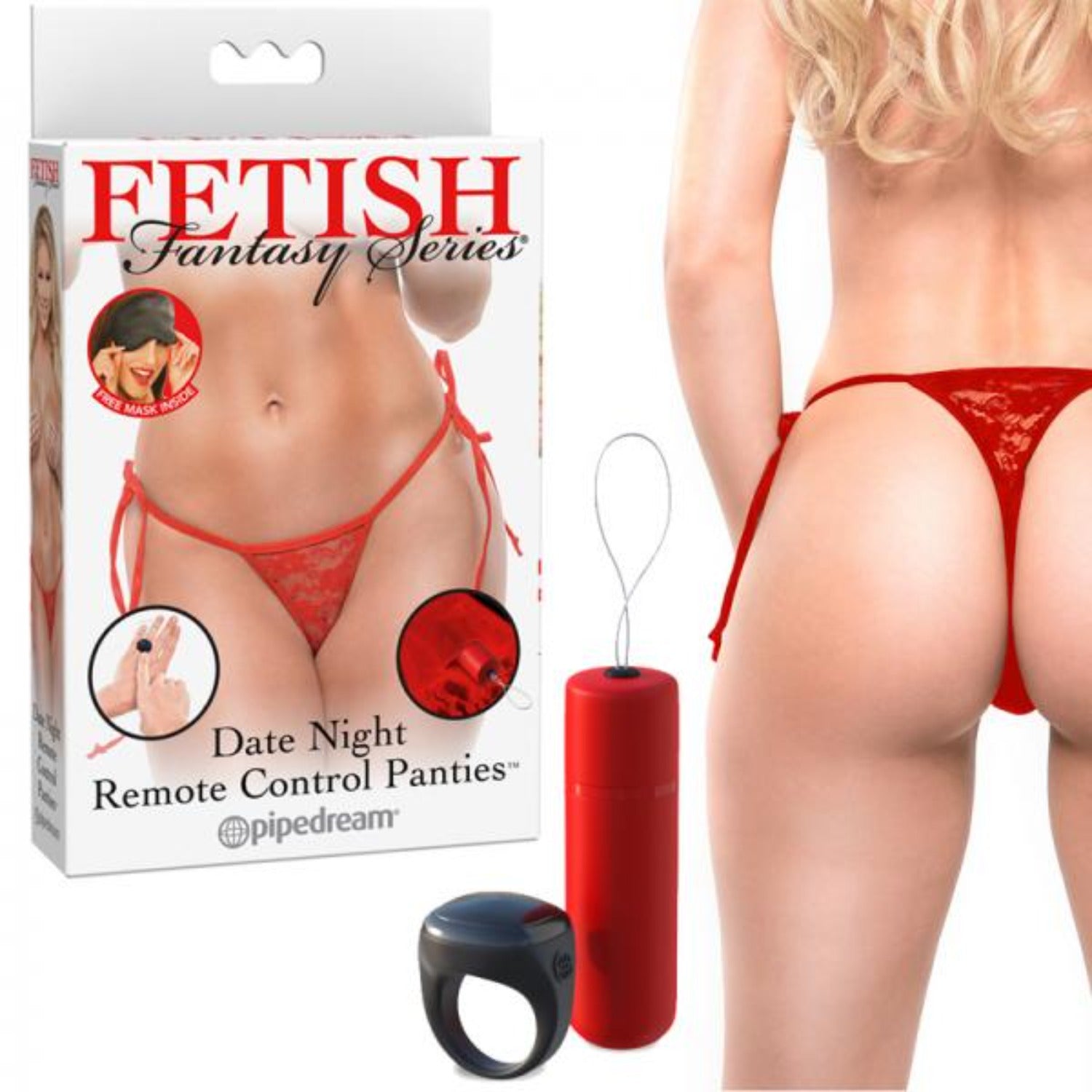 Ff Date Night Remote Control Panties Red - Sexy Wear - www.Coyha.com