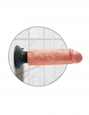 King Cock 6 inches Vibrating Dildo Beige - Vibrators - www.Coyha.com