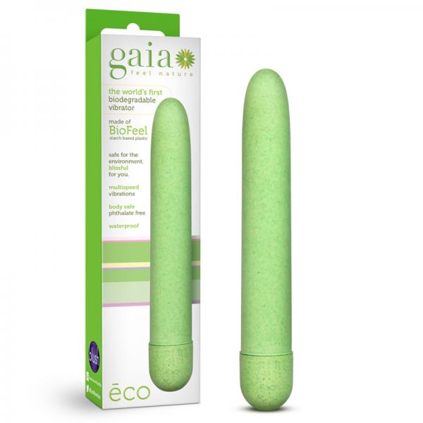 Gaia Biodegradable Vibrator Eco Green - Vibrators - www.Coyha.com