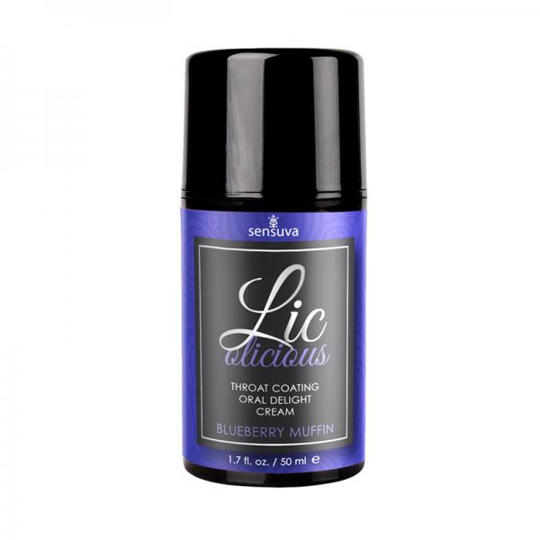 Lic-o-licious Blueberry Muffin Oral Delight Cream 1.7oz Bottle - Lubes & Lotions - www.Coyha.com