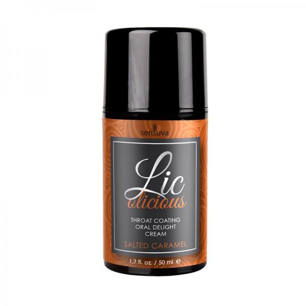 Lic-o-licious Salted Caramel Oral Delight Cream 1.7oz Bottle - Lubes & Lotions - www.Coyha.com