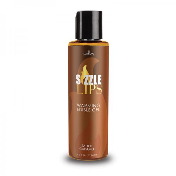 Sizzle Lips Salted Caramel Warming Gel 4.2oz Bottle - Lubes & Lotions - www.Coyha.com