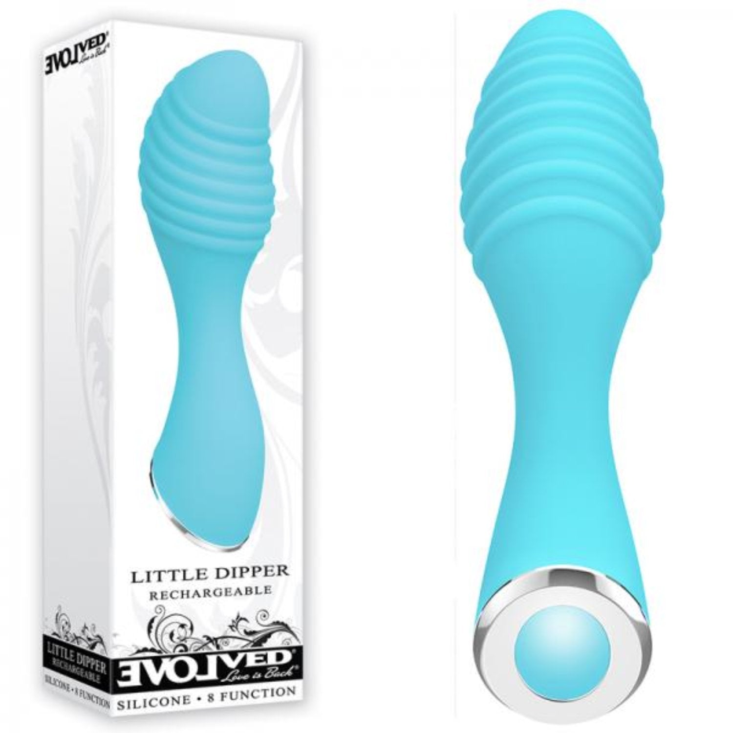 Little Dipper Blue Silicone Rechargeable Vibrator - Vibrators - www.Coyha.com