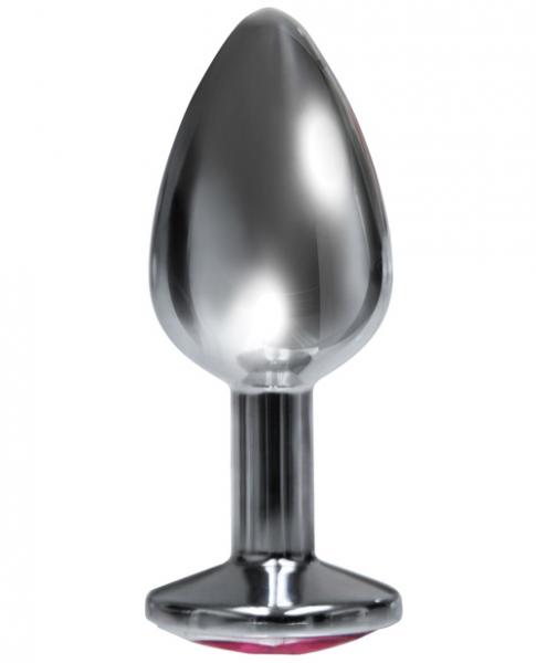 Silver Starter Bejeweled Stainless Steel Plug - Anal Toys - www.Coyha.com