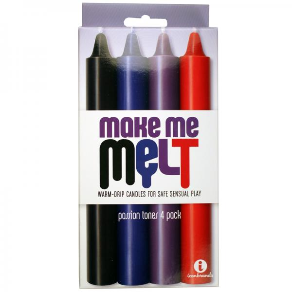 Make Me Melt Sensual Warm Drip Candles Passion Tones 4 Pack - Lubes & Lotions - www.Coyha.com