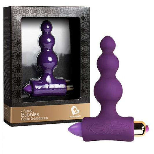 Petite Sensations Bubbles 7X Purple Butt Plug - Anal Toys - www.Coyha.com