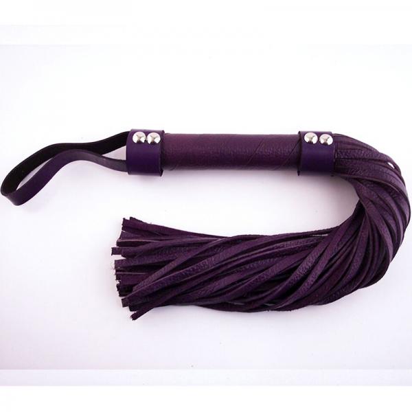 Rouge H-style Leather Flogger Purple - Bondage - www.Coyha.com