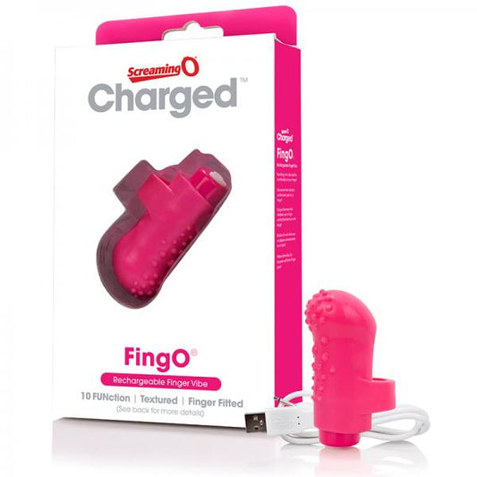 Screaming O Charged Fingo Vooom Mini Vibe - Pink - Vibrators - www.Coyha.com