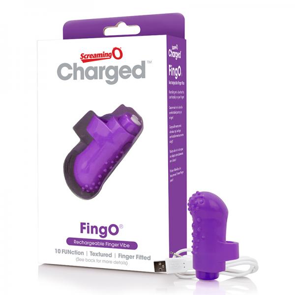 Screaming O Charged Fingo Vooom Mini Vibe - Purple - Vibrators - www.Coyha.com