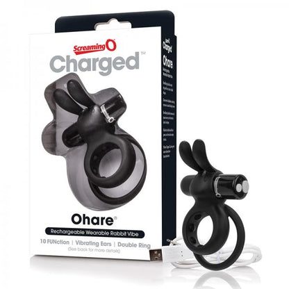 Screaming O Charged Ohare Vooom Mini Vibe - Black - Men's Toys - www.Coyha.com