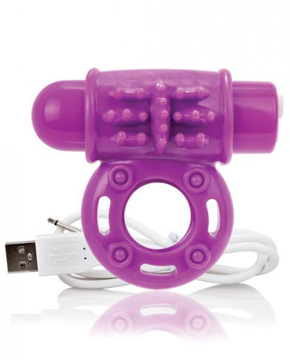 Screaming O Charged Owow Vooom Vibrating Cock Ring Purple - Men's Toys - www.Coyha.com