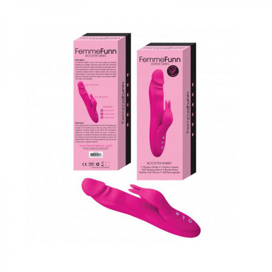 Femmefunn Booster Rabbit Vibrator Pink - Vibrators - www.Coyha.com