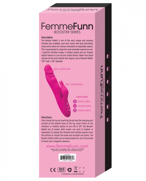 Femmefunn Booster Rabbit Vibrator Pink - Vibrators - www.Coyha.com