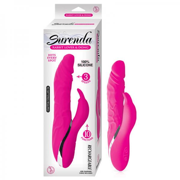 Surenda Rabbit Lover & Dong Pink Vibrator - Vibrators - www.Coyha.com