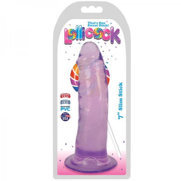 Lollicock Slim Stick 7in Grape Ice - Dildos - www.Coyha.com