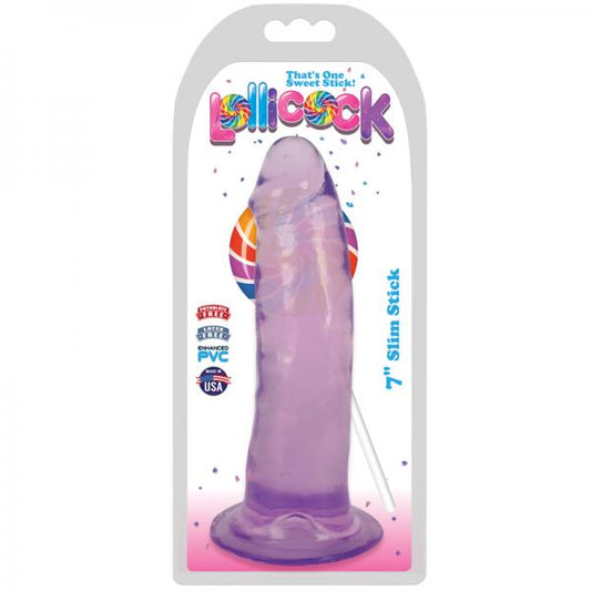 Lollicock Slim Stick 7in Grape Ice - Dildos - www.Coyha.com