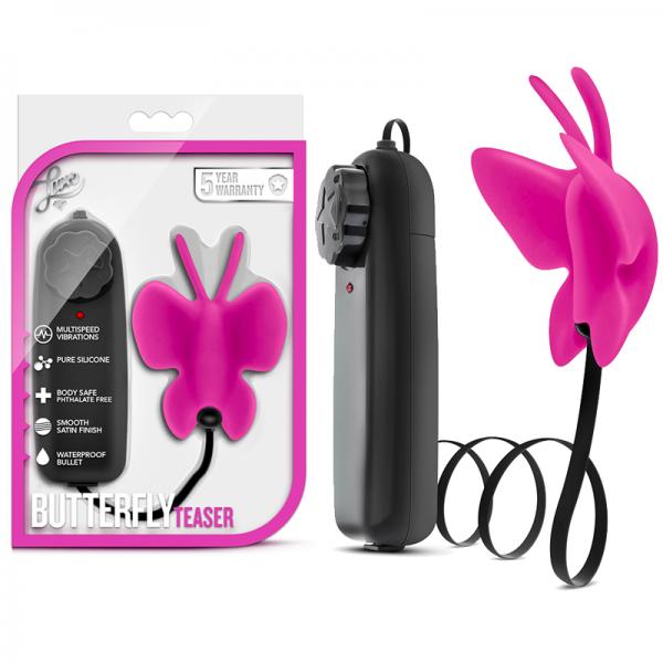 Luxe Butterfly Teaser Pink Clitoral Vibrator - Vibrators - www.Coyha.com