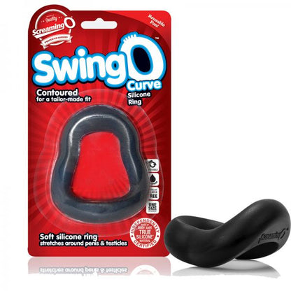 Screaming O SwingO Curved Black C-Ring - Men's Toys - www.Coyha.com