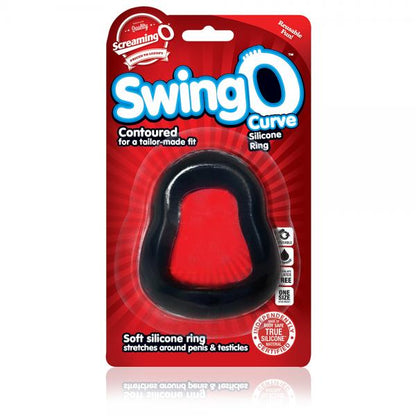 Screaming O SwingO Curved Black C-Ring - Men's Toys - www.Coyha.com