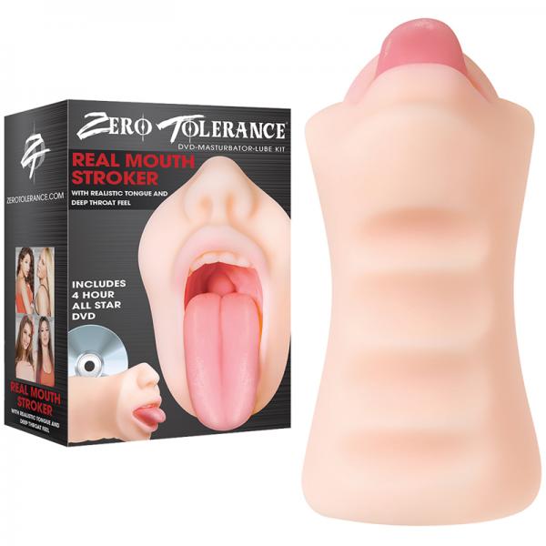 Zero Tolerance Real Mouth Stroker W/dvd - Men's Toys - www.Coyha.com