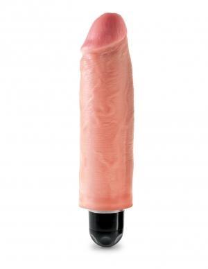 King Cock 6 inches Vibrating Stiffy Beige - Vibrators - www.Coyha.com