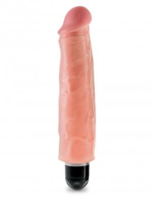 King Cock 7 inches Vibrating Stiffy Beige - Vibrators - www.Coyha.com