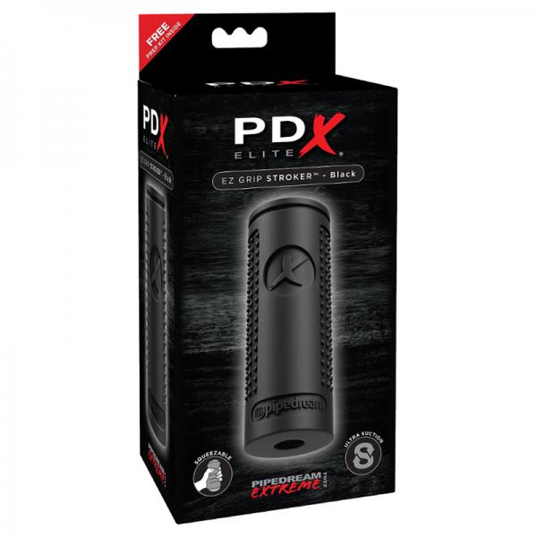 Pdx Elite Ez Grip Stroker Black - Men's Toys - www.Coyha.com