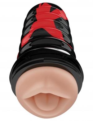 PDX Elite Air Tight Oral Stroker Beige - Men's Toys - www.Coyha.com