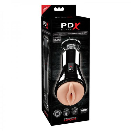 Pdx Elite Cock Compressor Vibrating Stroker - Men's Toys - www.Coyha.com