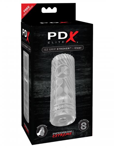 PDX Elite EZ Grip Stroker Clear - Men's Toys - www.Coyha.com