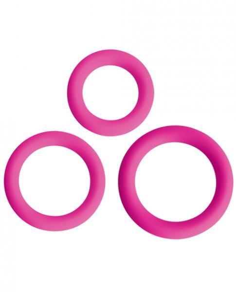 Gossip Love Ring Trio Magenta Pink - Men's Toys - www.Coyha.com